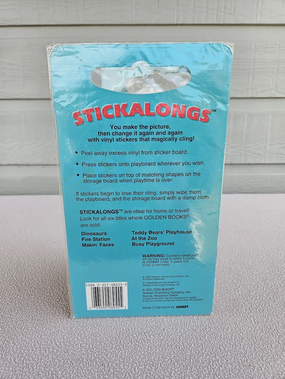 Golden Books Stickalongs Busy Playground Sticker Activity Play Set Book VTG 1994